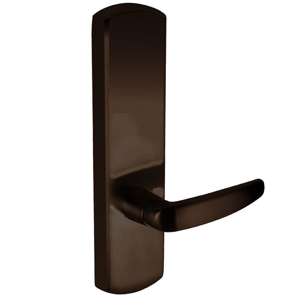 Lever Trim, Passage Function, Rim/Vertical Rod Prep, 07 Lever Style, Dark Bronze Anodized Aluminum F